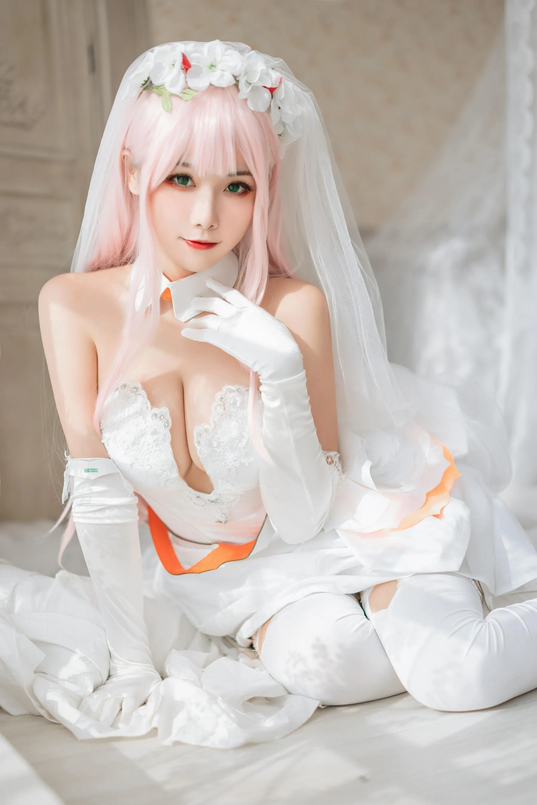 Momoko葵葵 – NO.36 DARLING in the FRANXX 02 泳装 兔女郎花嫁 [61P]插图8